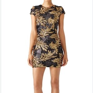 Dress the population sequin dress